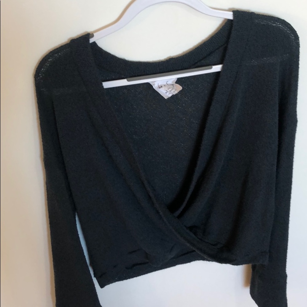 Deep V neck sweater
